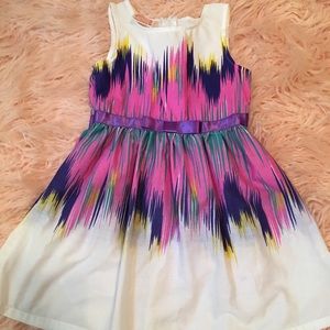 Multi Colored Print Girls Sundress